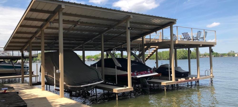 boat dock with boats